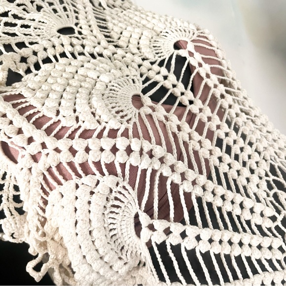 Handmade crochet tunic top by Lower Bottoms Clothing - Picture 7 of 8